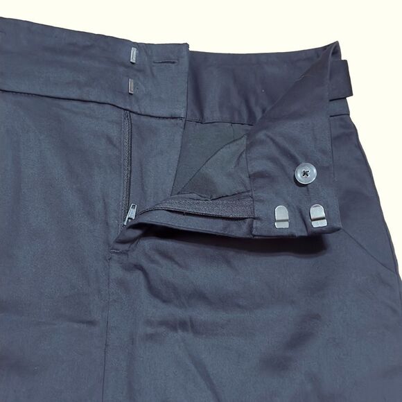 Banana Republic Factory Petite Black Front Zip Mini Skirt Size 2P - Picture 4 of 12